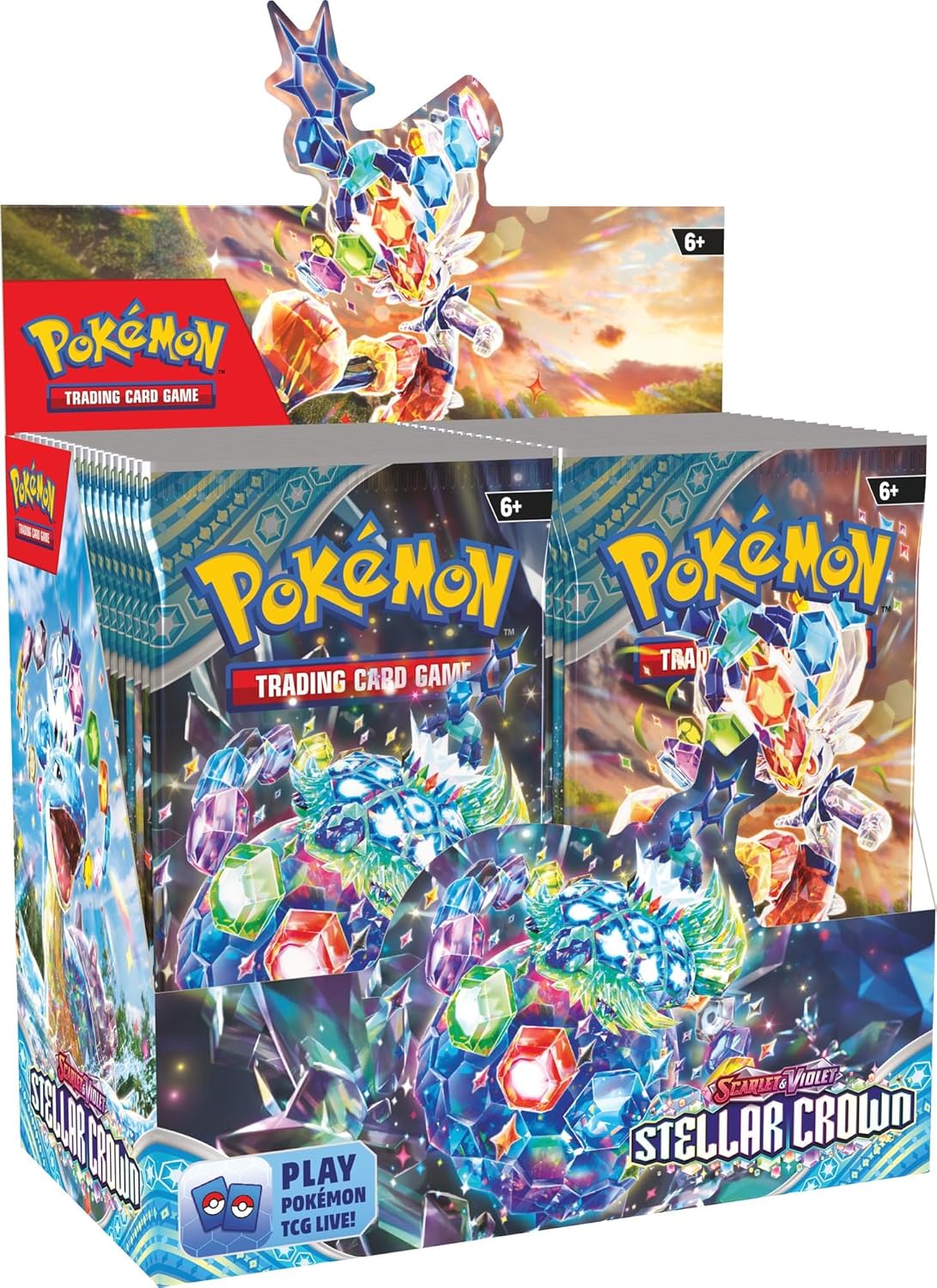 Pokemon Scarlet & Violet Stellar Crown Booster Display