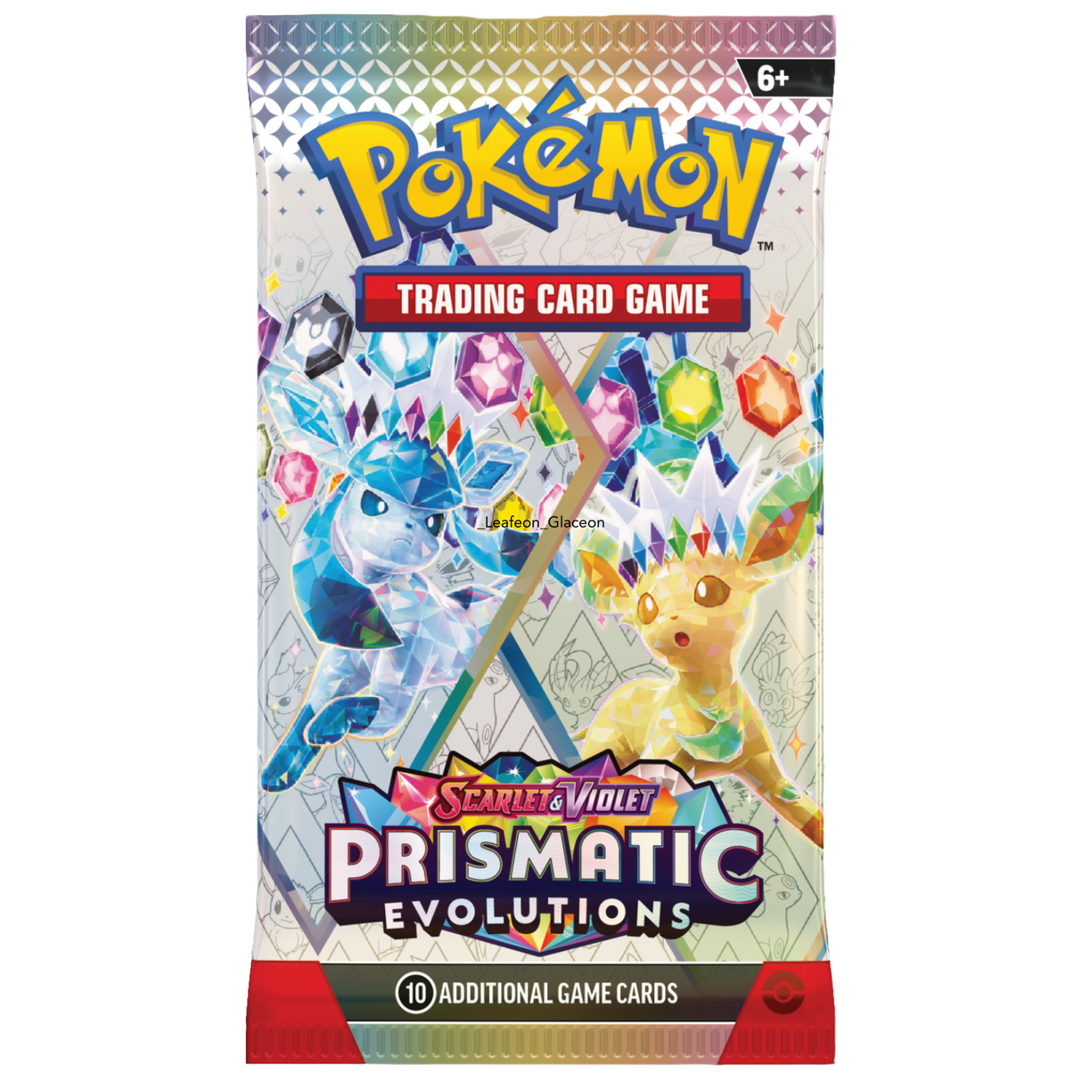 Pokemon SV8.5 Scarlet and Violet Prismatic Evolutions Art Bundle (4 Booster Packs)
