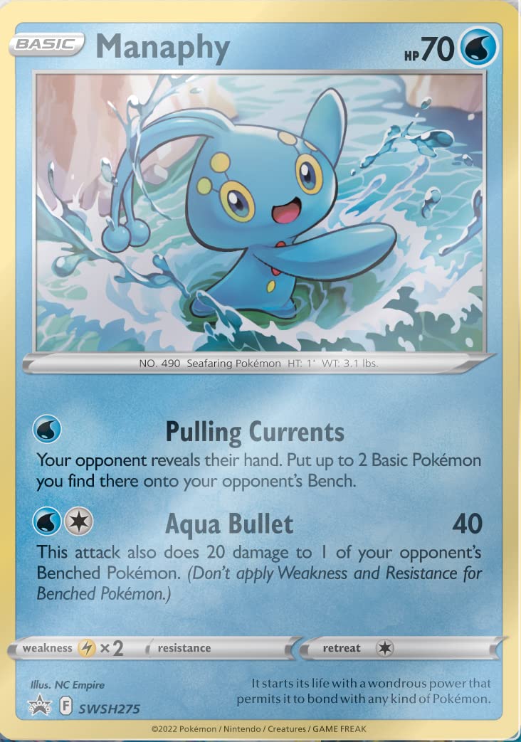 Pokémon Silver Tempest Triple Pack Manaphy Blister