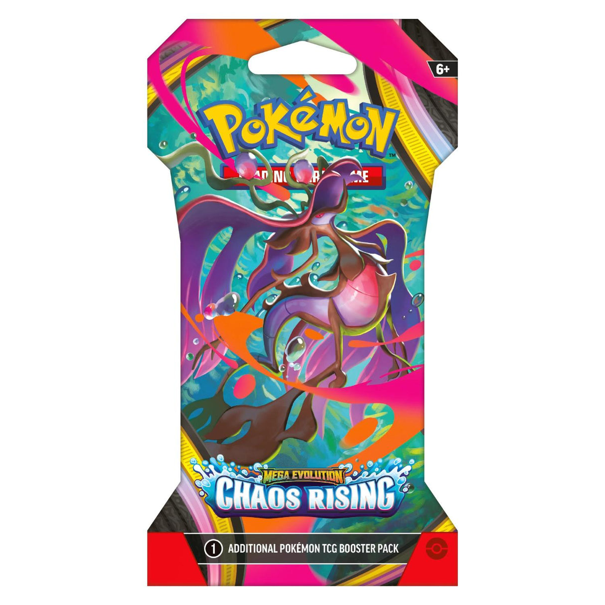Pokemon ME4 Mega Evolution Chaos Rising Art Set | 4 Sleeved Booster Packs (One of Each Artwork)
