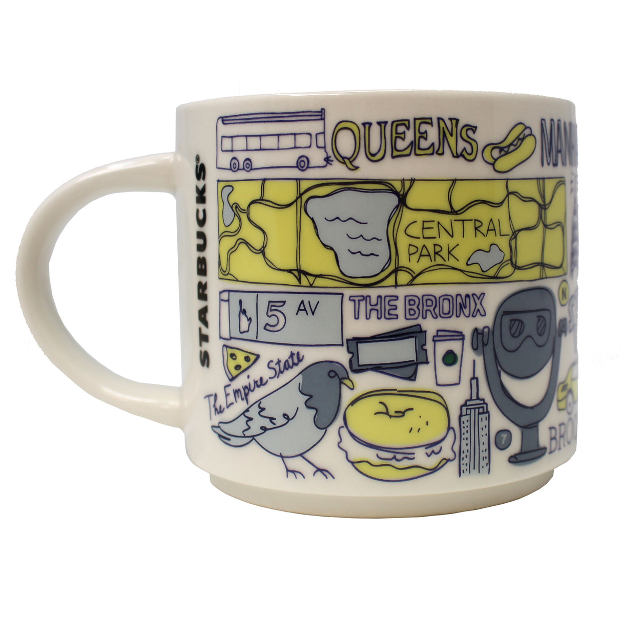 Starbucks Been There Series New York City Ceramic Mug, 14 Oz