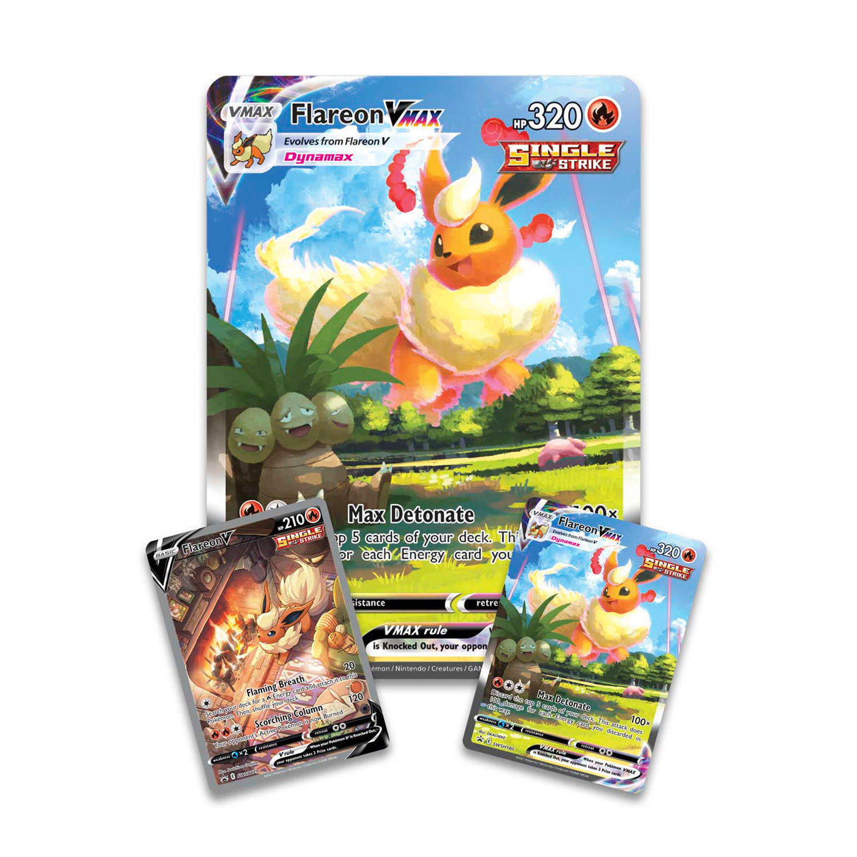 Pokemon TCG: Eevee Evolution FLAREON VMAX Premium Collection