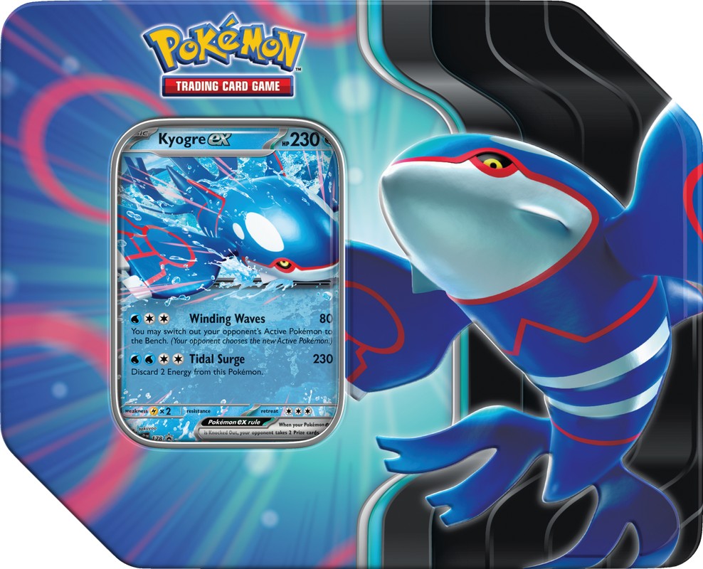 Pokemon TCG Azure Legends Tin | Kyogre ex