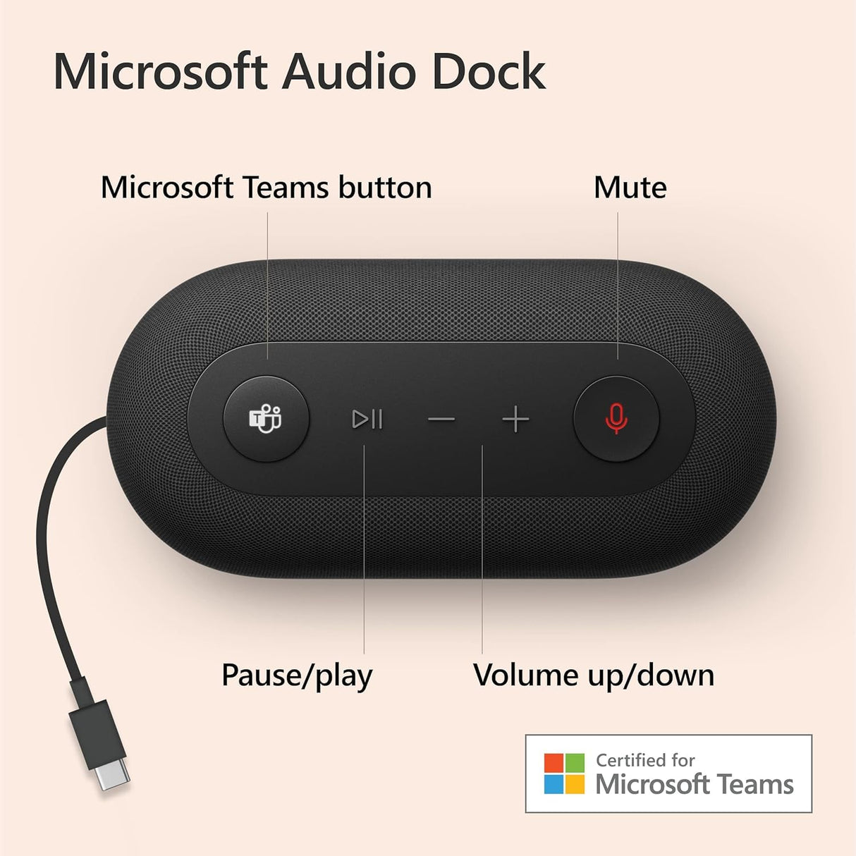 Microsoft Surface Audio Dock Black