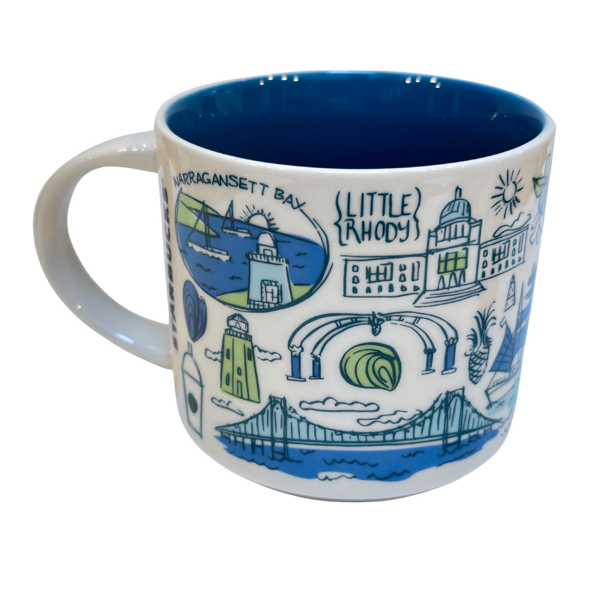 Starbucks Been There Series Rhode Island Ceramic Mug, 14 Oz