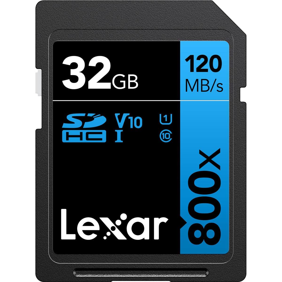 Lexar Blue Series SDHC Memory Card, UHS-I U1 Class 10, 32 GB