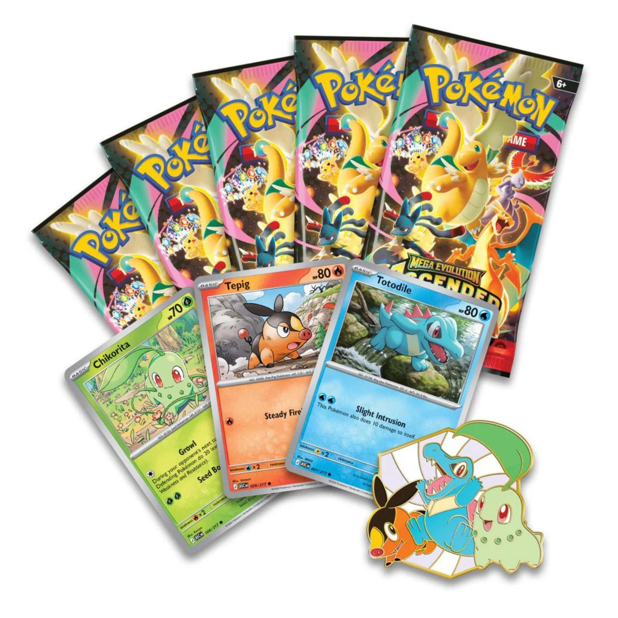 Pokemon ME2.5 Ascended Heroes First Partners Deluxe Pin Collection