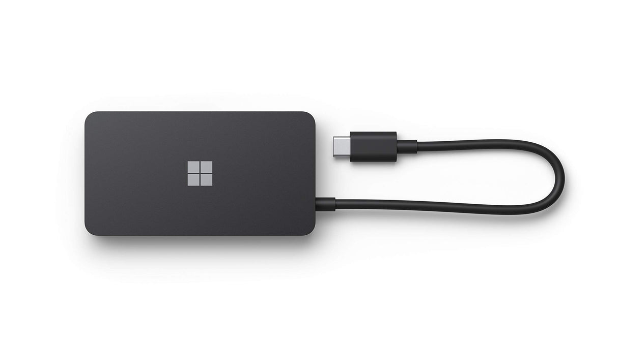 Microsoft USB-C Travel Hub - Multiport Adapter with VGA, USB, Ethernet, HDMI Ports. Compatible with USB-C Laptops/PCs
