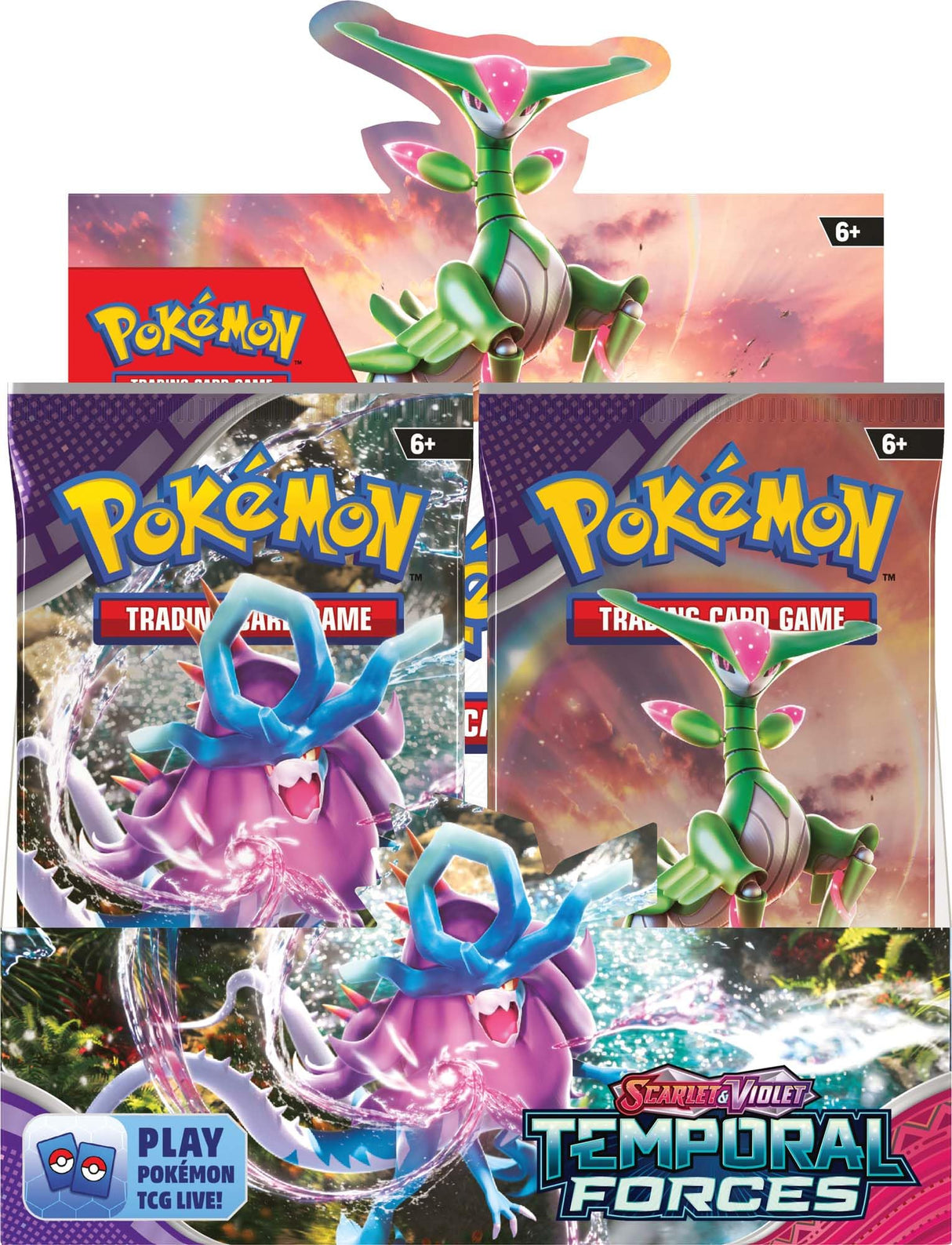 Pokemon Scarlet & Violet Temporal Forces Booster Display