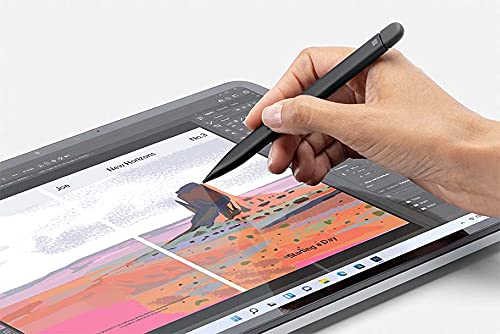 Microsoft Surface Slim Pen 2 with Charger (Matte Black) 2-in-1 Bundle