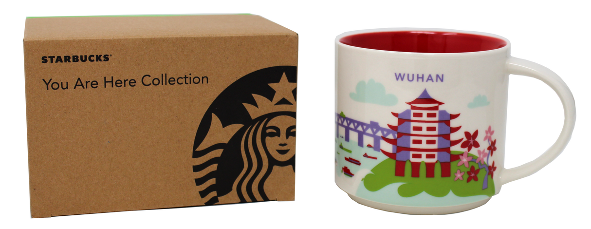 Starbucks You Are Here Series Wuhan Ceramic Mug, 14 Oz