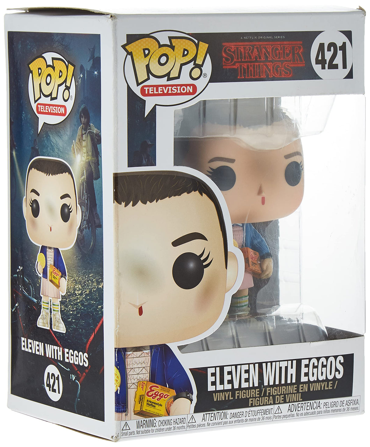 Funko Pop Stranger Things Eleven with Eggos Vinyl Figure , Styles May Vary -Without Blonde Wig