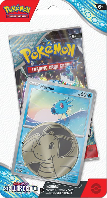 Pokemon Scarlet & Violet Stellar Crown Checklane Blister | Horsea