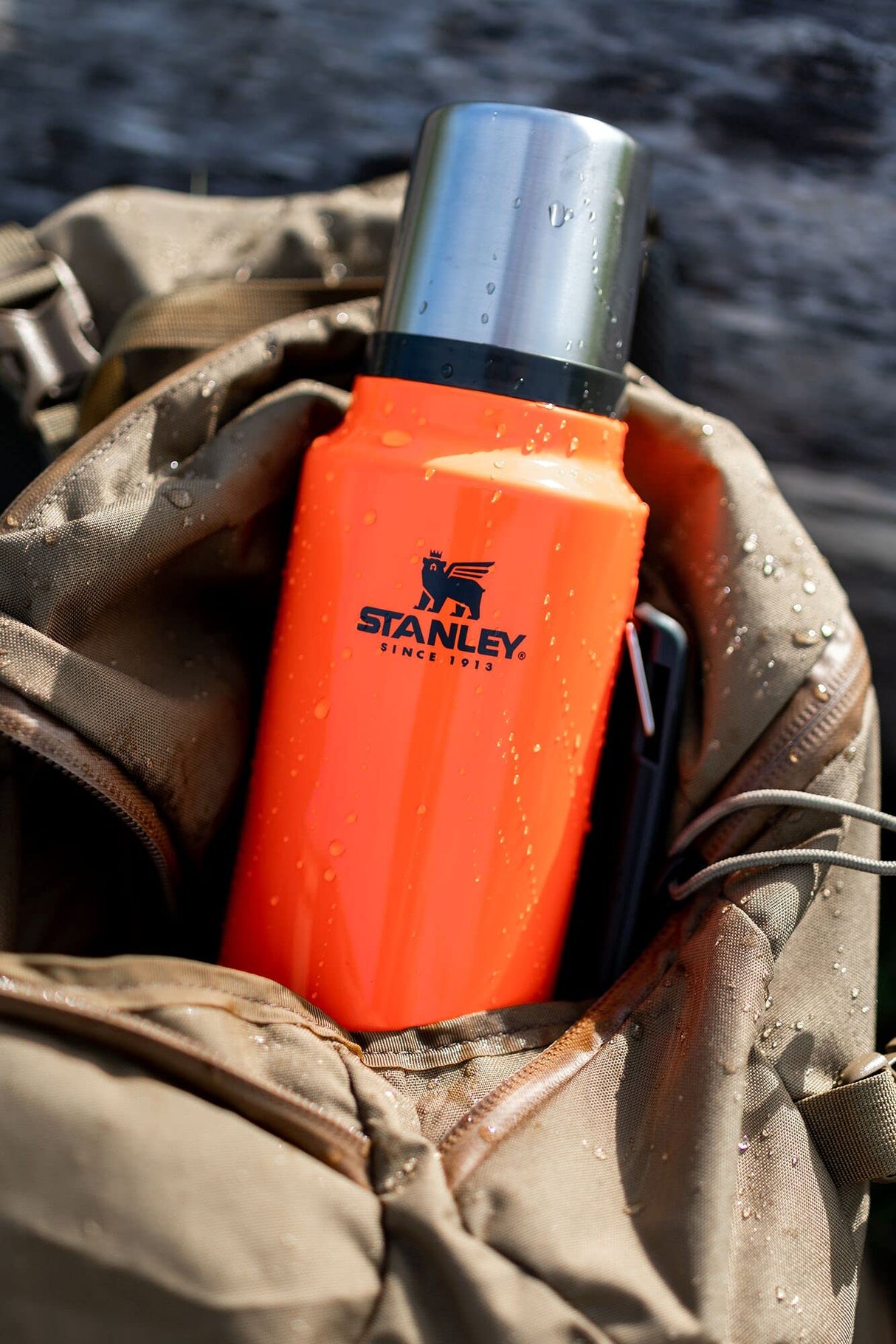 Stanley Classic Vacuum Insulated Wide Mouth Bottle BPA-Free (1.5 Qt, Blaze Orange)