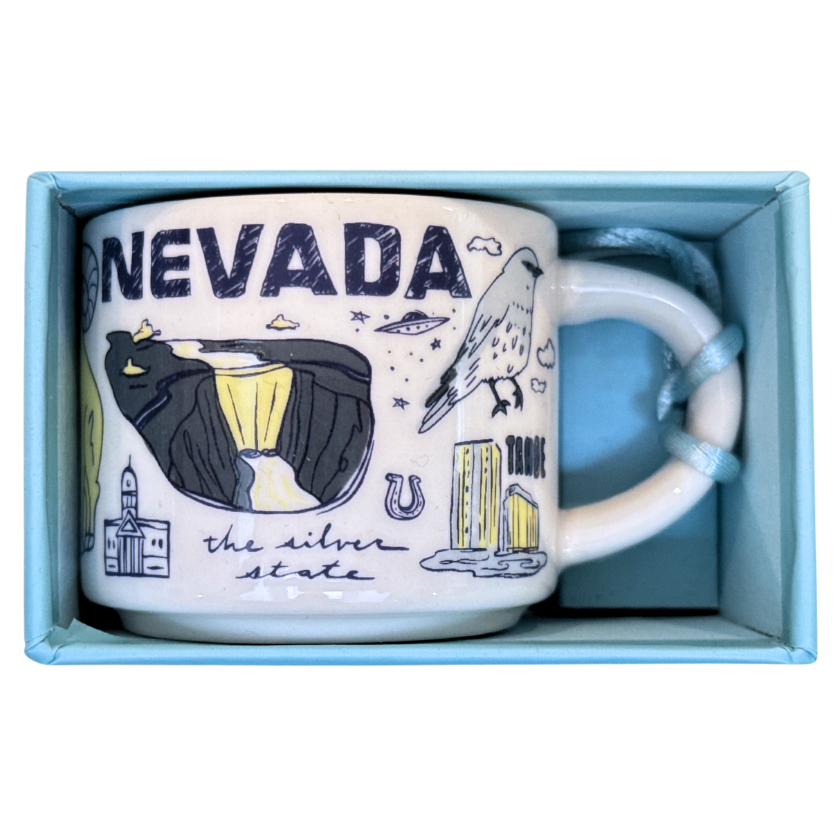 Starbucks Been There Series Nevada Ceramic Demitasse Ornament, 2 Oz