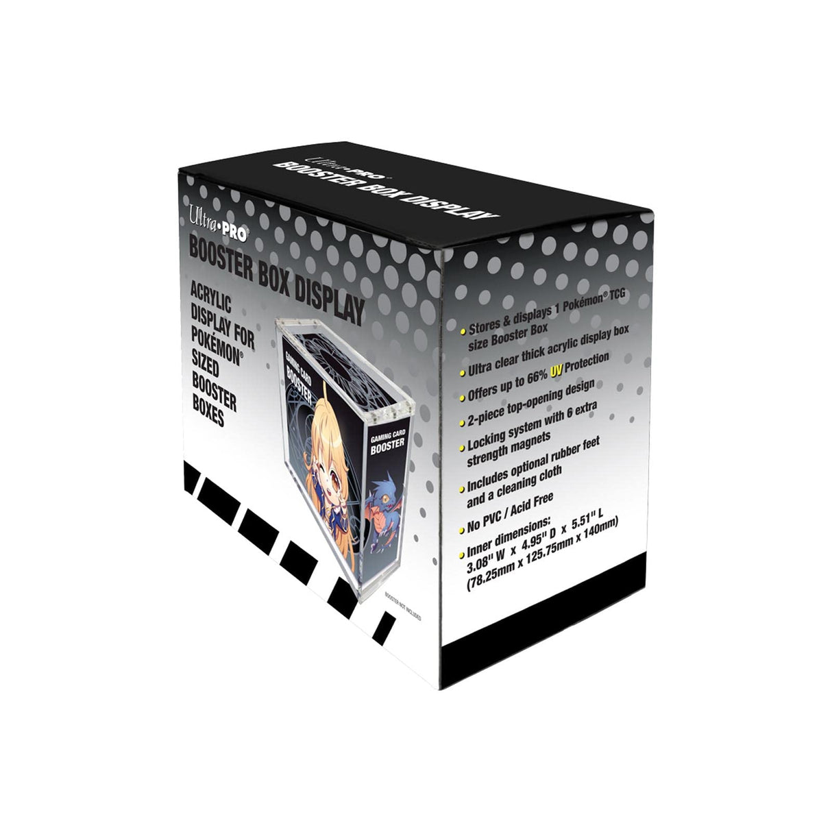 Ultra PRO - Acrylic Display Box for Pokémon Booster Pack - Protect Your Collectible Cards, and Gaming Cards in Original in Box Condition, Card Protector
