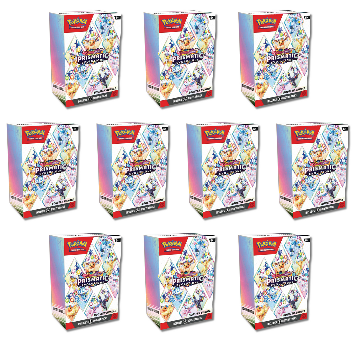 Pokemon Scarlet & Violet Prismatic Evolutions Booster Bundle (10-Pack)