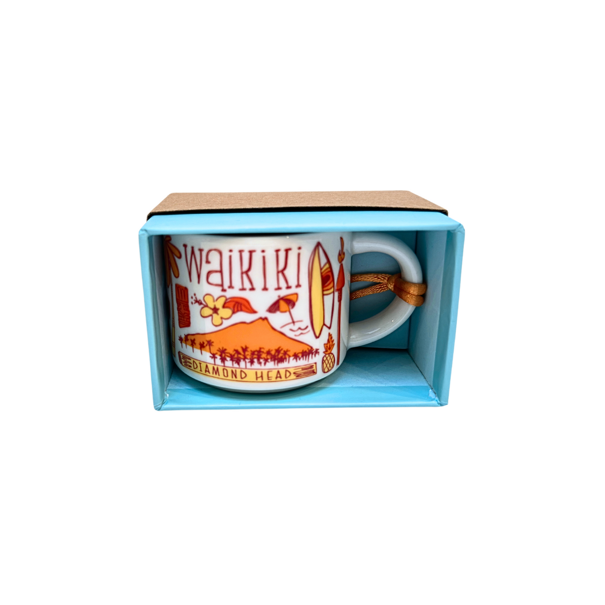 Starbucks Been There Series Waikiki Ceramic Demitasse Ornament, 2 Oz