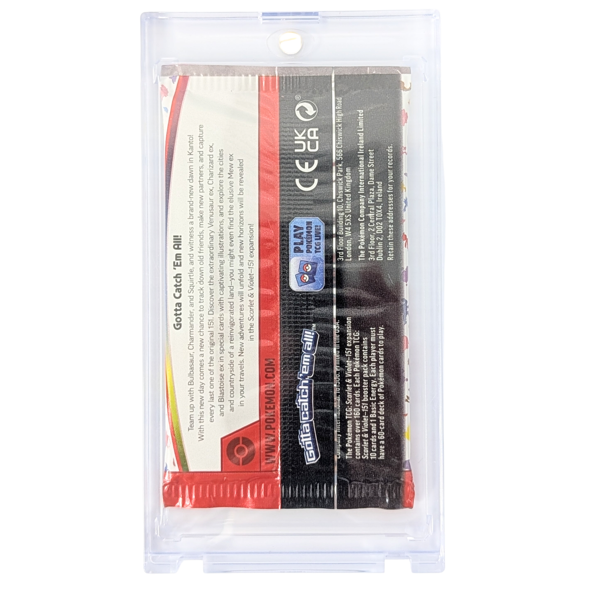 Pokemon Scarlet & Violet 151 | Booster Pack in Acrylic Case