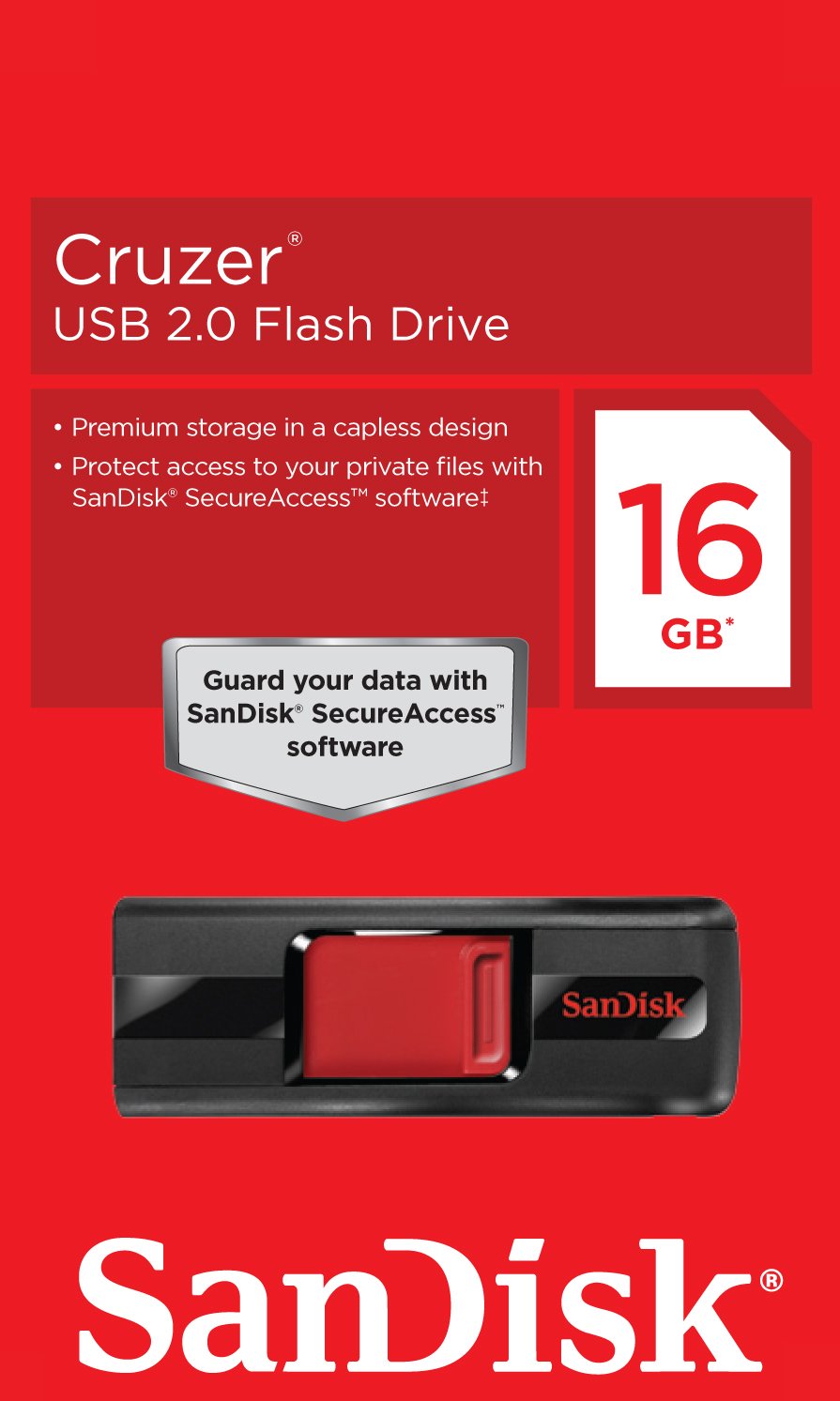 SanDisk Cruzer 16GB USB 2.0 Flash Drive