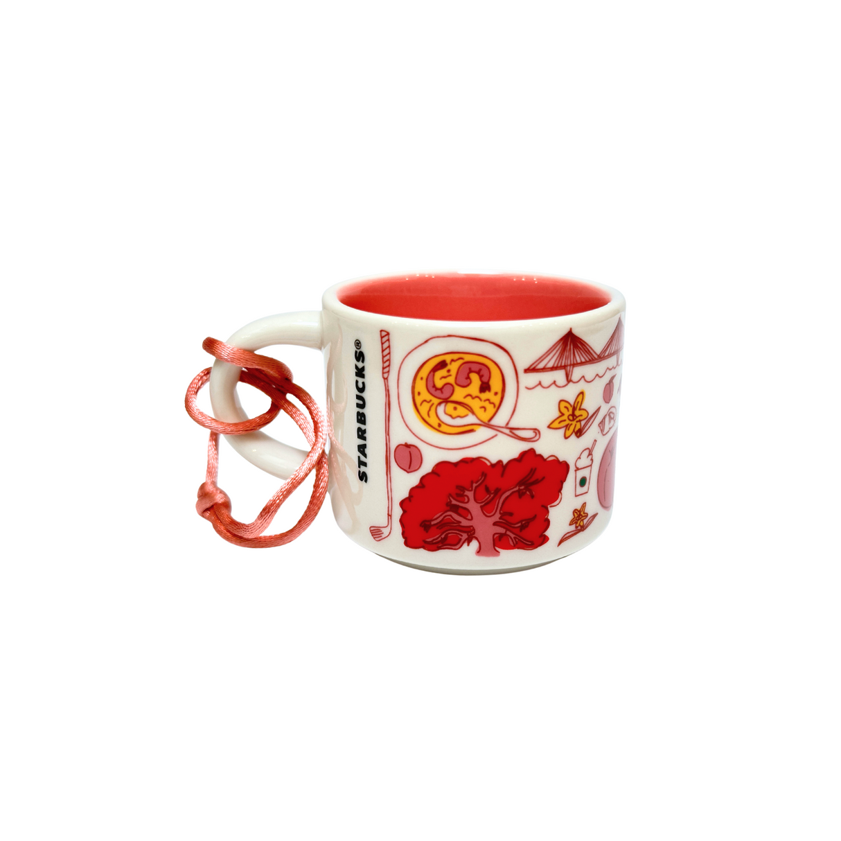 Starbucks Been There Series South Carolina Ceramic Demitasse Ornament Mug, 2 Oz