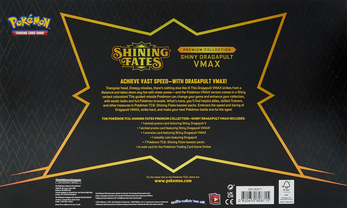 Pokemon TCG: Shining Fates Premium Collection, Dragapult