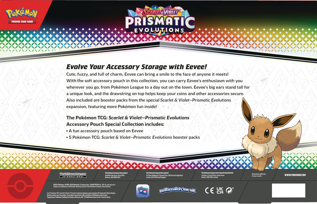 Pokemon TCG: Scarlet & Violet—Prismatic Evolutions Accessory Pouch Special Collection