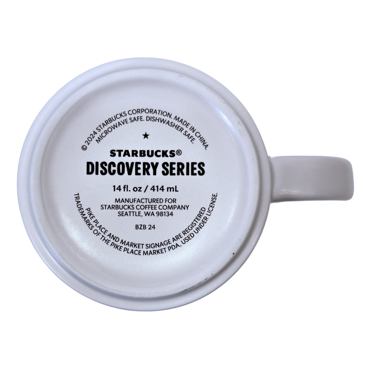 Starbucks Discovery Series Pike Place Ceramic Mug, 14 Oz