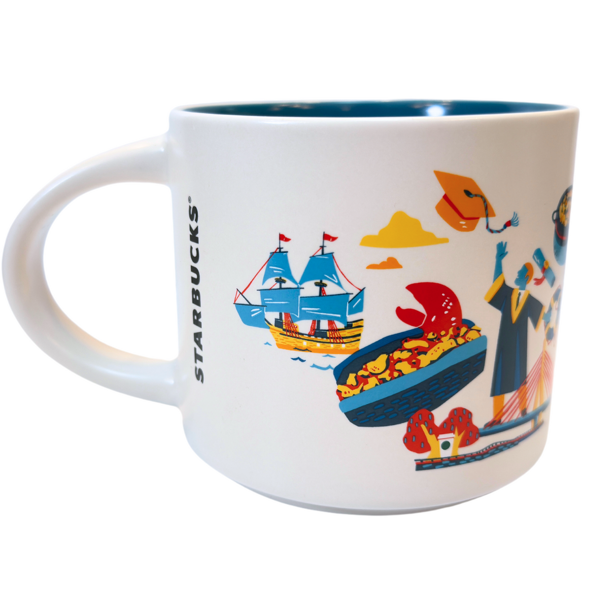 Starbucks Discovery Series Massachusetts Ceramic Mug, 14 Oz