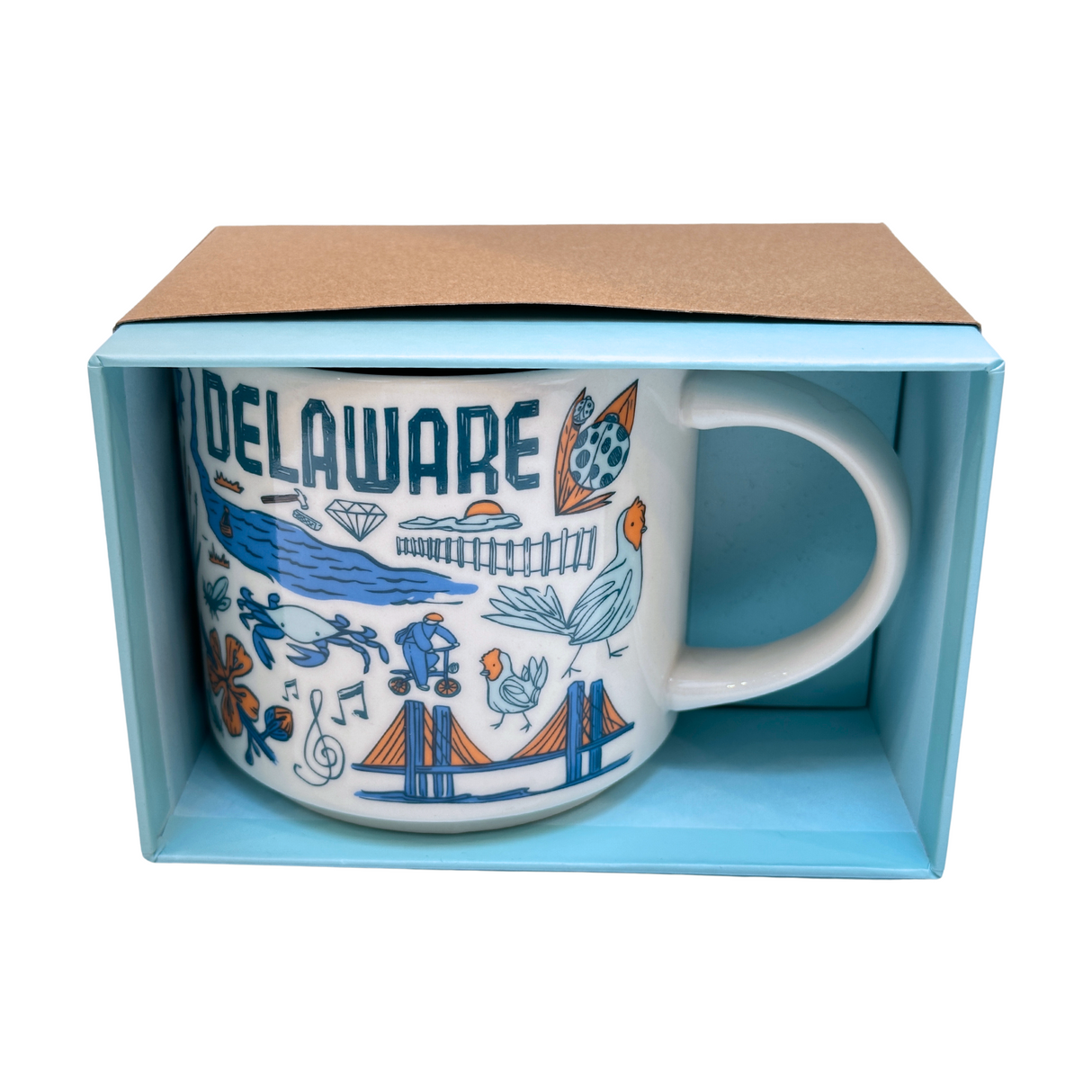 Starbucks Been There Series Delaware Ceramic Coffee Mug, 14 Oz