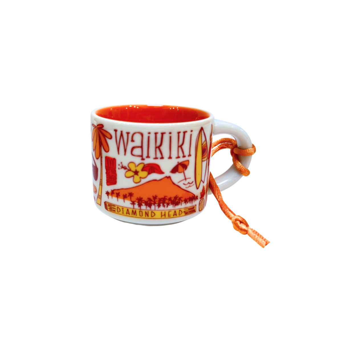 Starbucks Been There Series Waikiki Ceramic Demitasse Ornament, 2 Oz