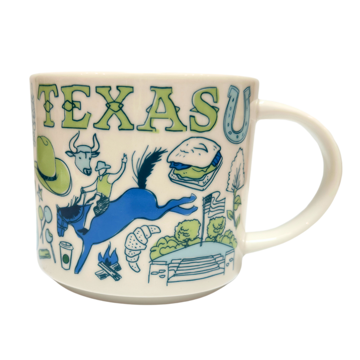 Starbucks Been There Series Texas Ceramic Mug, 14 Oz