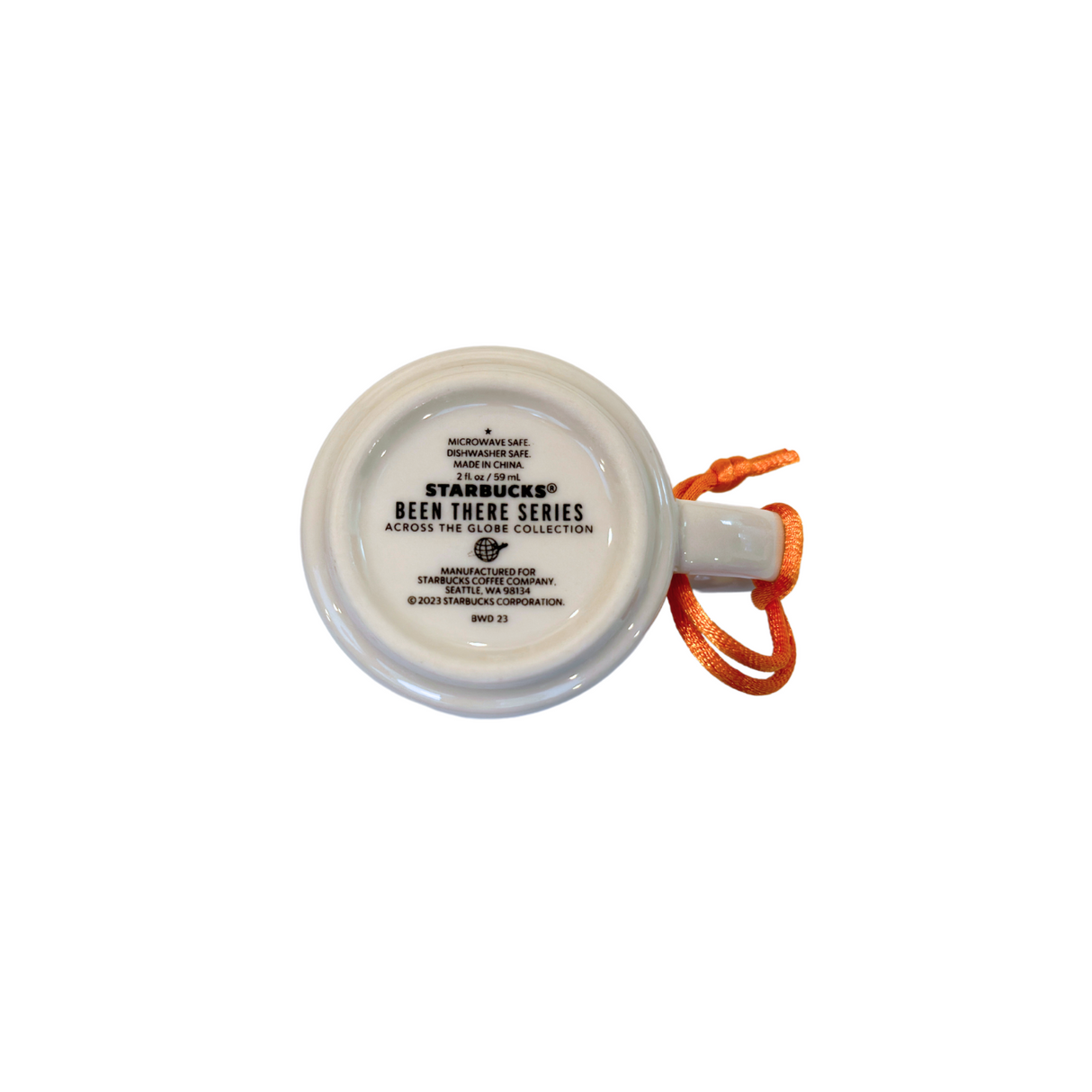 Starbucks Been There Series Waikiki Ceramic Demitasse Ornament, 2 Oz