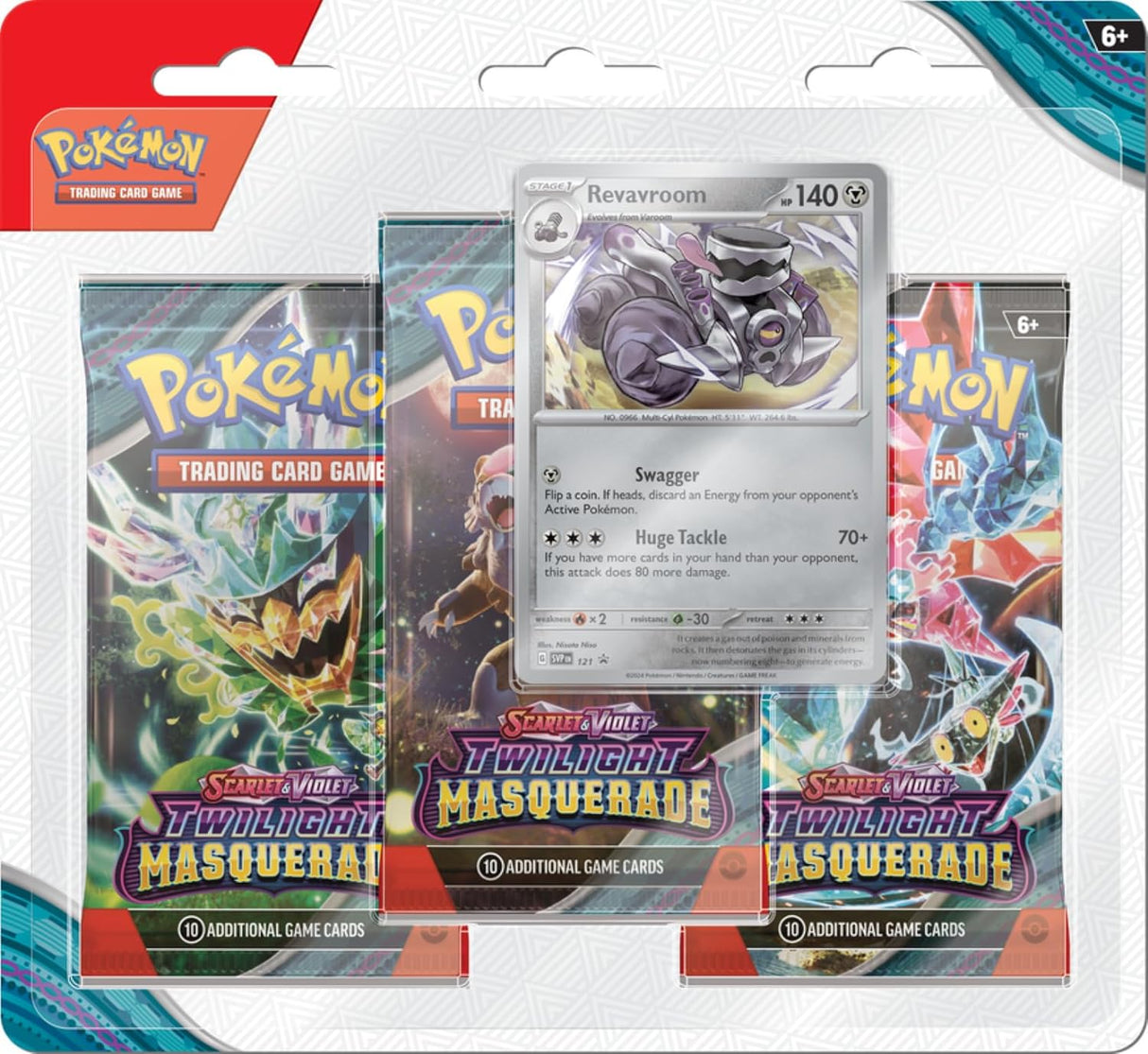 Pokemon Scarlet & Violet Twilight Masquerade 3-Pack Blister (Random Promo)