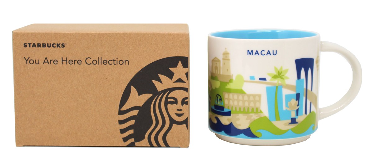 Starbucks You Are Here Series Macau Ceramic Mug, 14 Oz