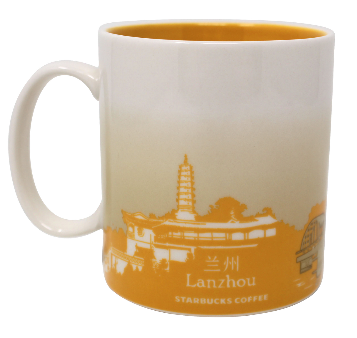 Starbucks Global Icon Series Lanzhou Ceramic Mug, 16 Oz