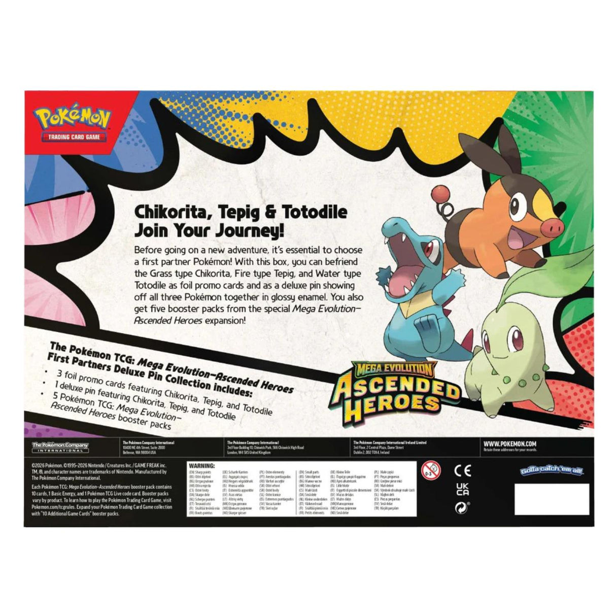 Pokemon ME2.5 Ascended Heroes First Partners Deluxe Pin Collection