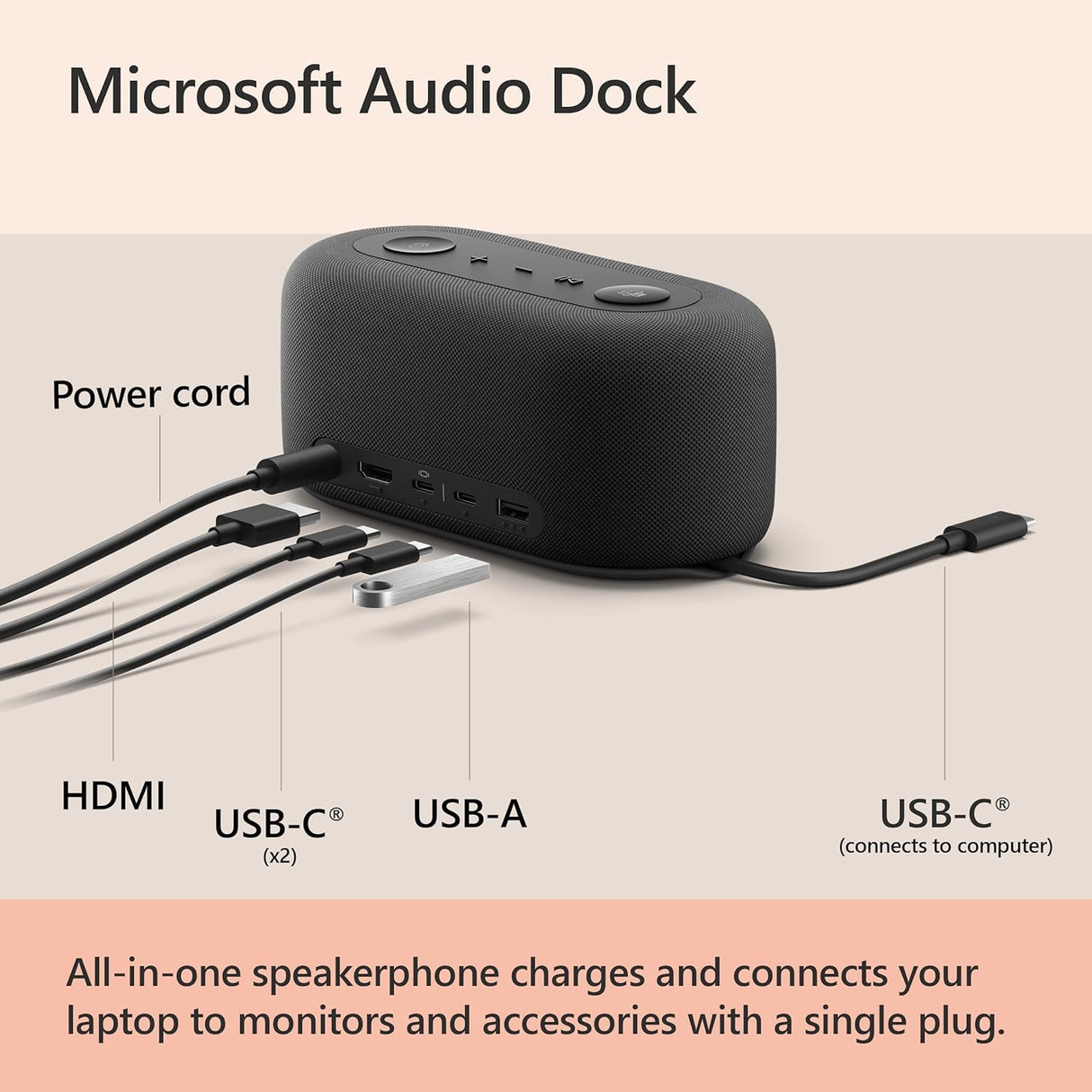 Microsoft Surface Audio Dock Black