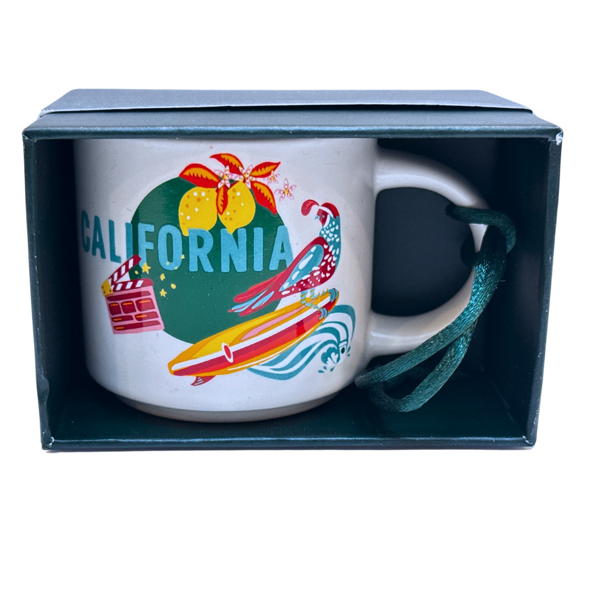 Starbucks Discovery Series California Ceramic Demitasse Ornament Mug, 2 Oz