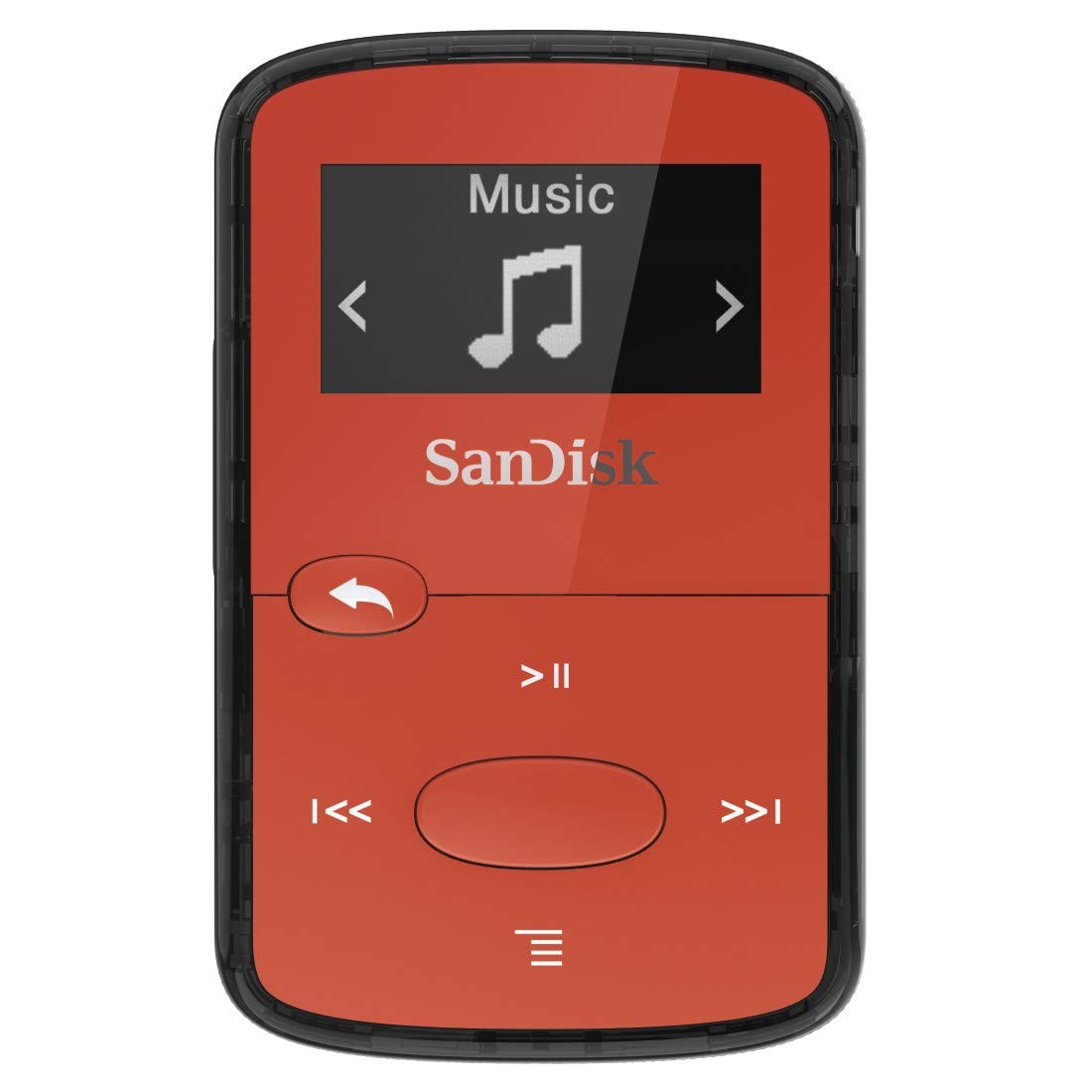 SanDisk 8GB Clip Jam MP3 Player Red SDMX26-008G-G46R (Certified Refurbished)