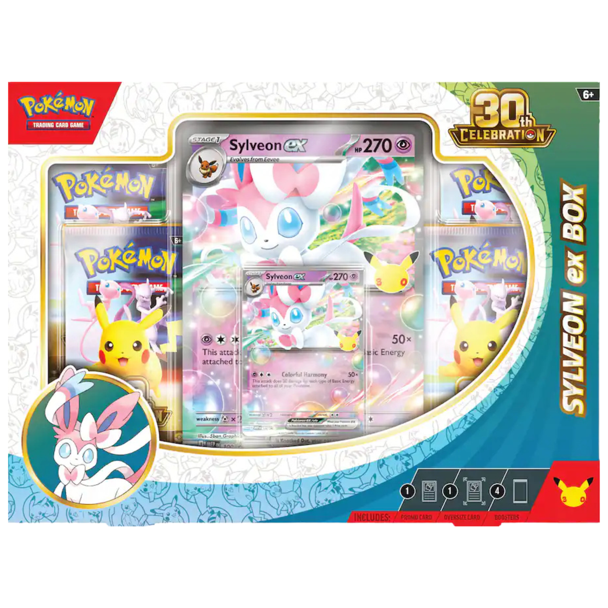 Pokemon 30th Celebration Sylveon ex Box