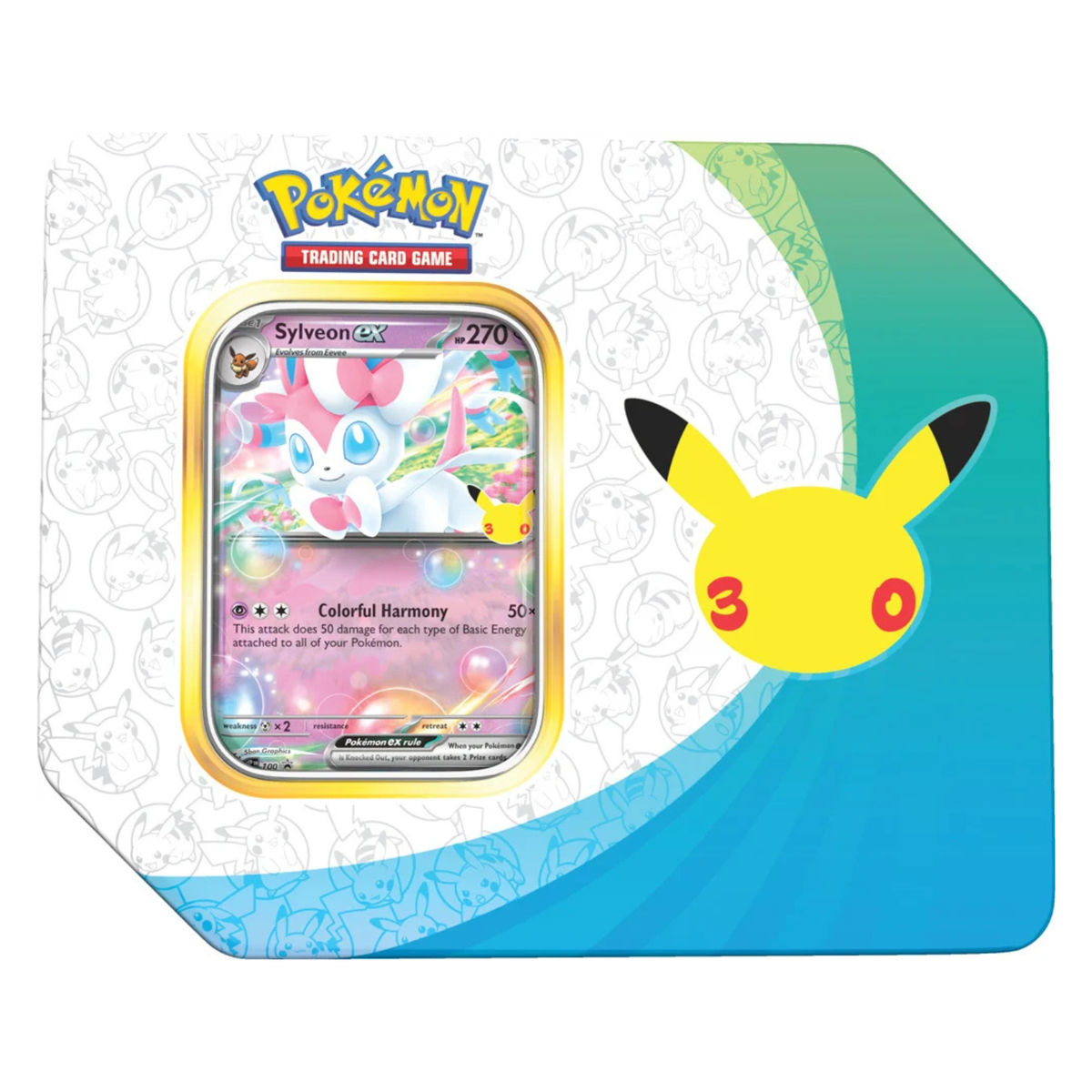 Pokemon 30th Celebration Sylveon ex Tin