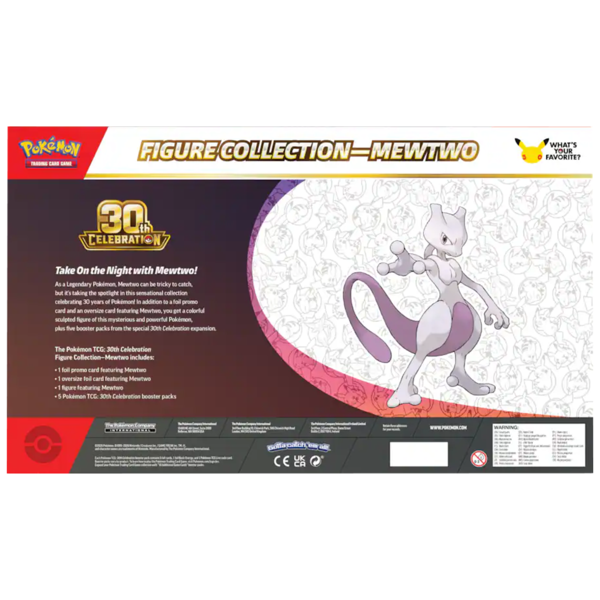 Pokemon 30th Celebration Figure Collection | Mewtwo