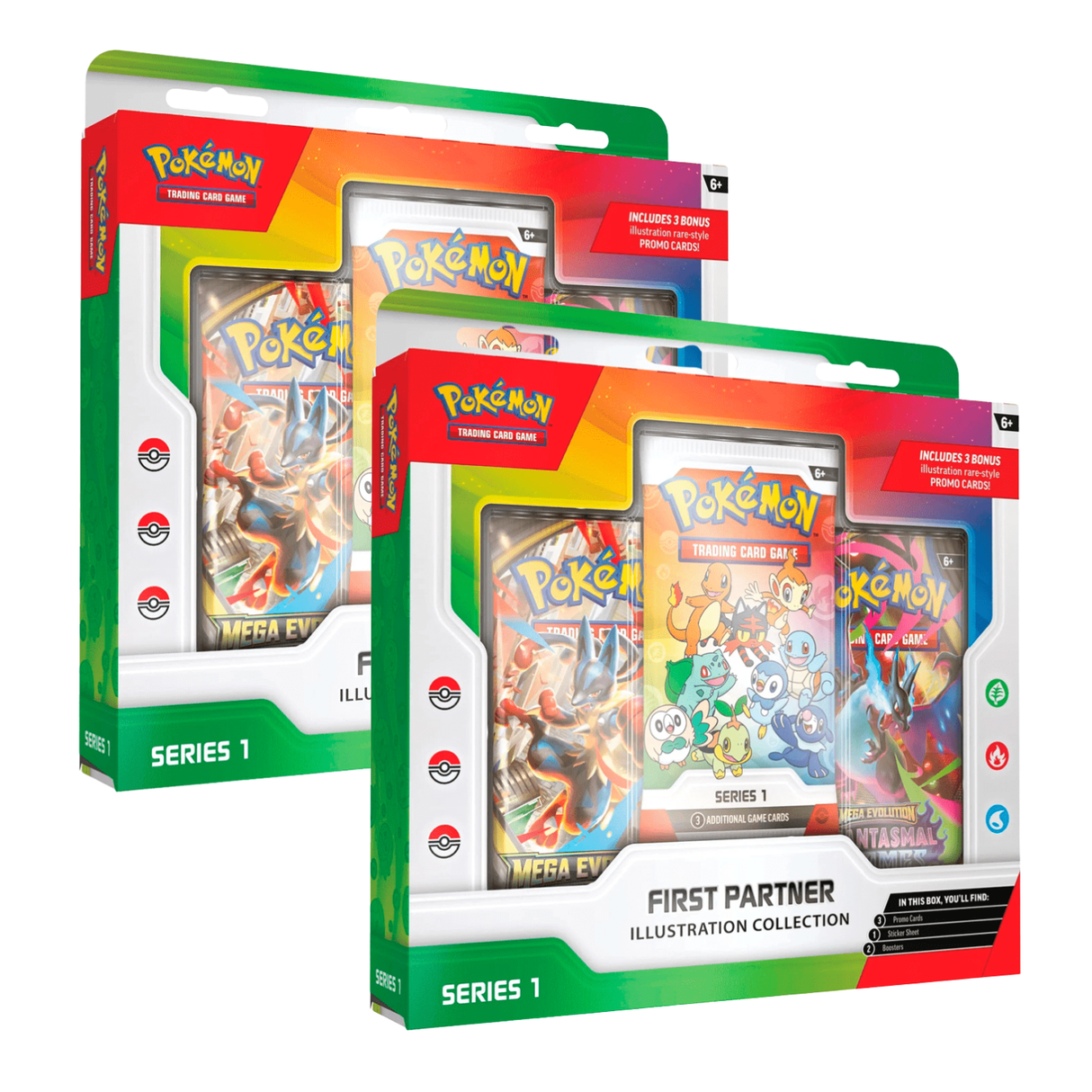 Pokemon First Partner Illustration Collections - Series 1 (2-Pack)
