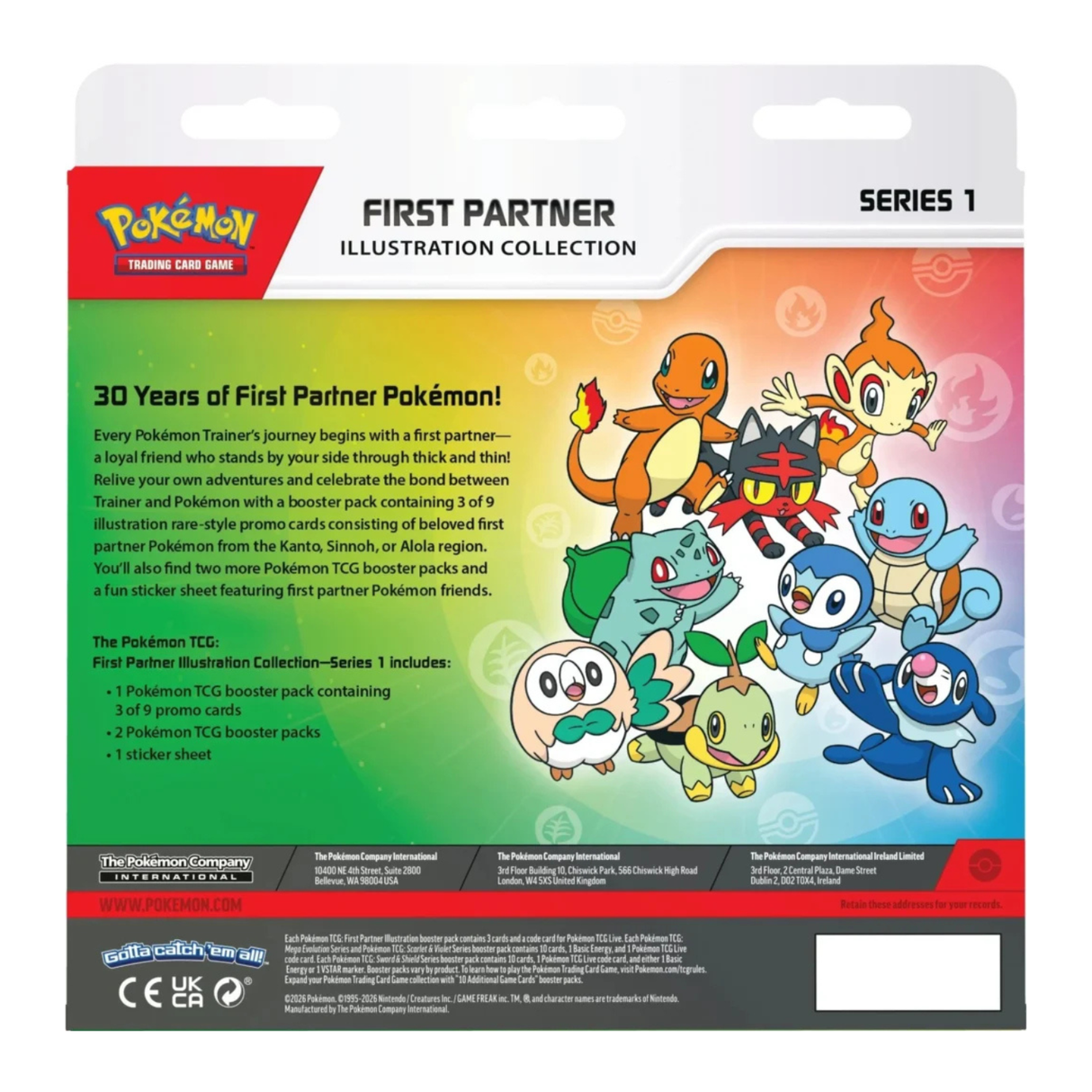 Pokemon First Partner Illustration Collections - Series 1 (2-Pack)