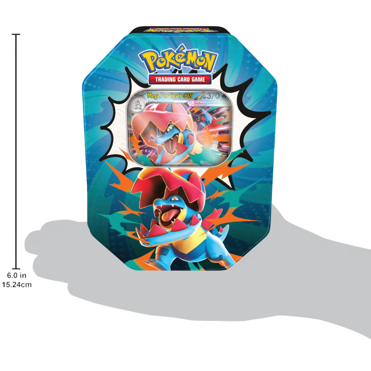 Pokemon ME2.5 Mega Evolution Ascended Heroes Tin | Mega Feraligatr ex