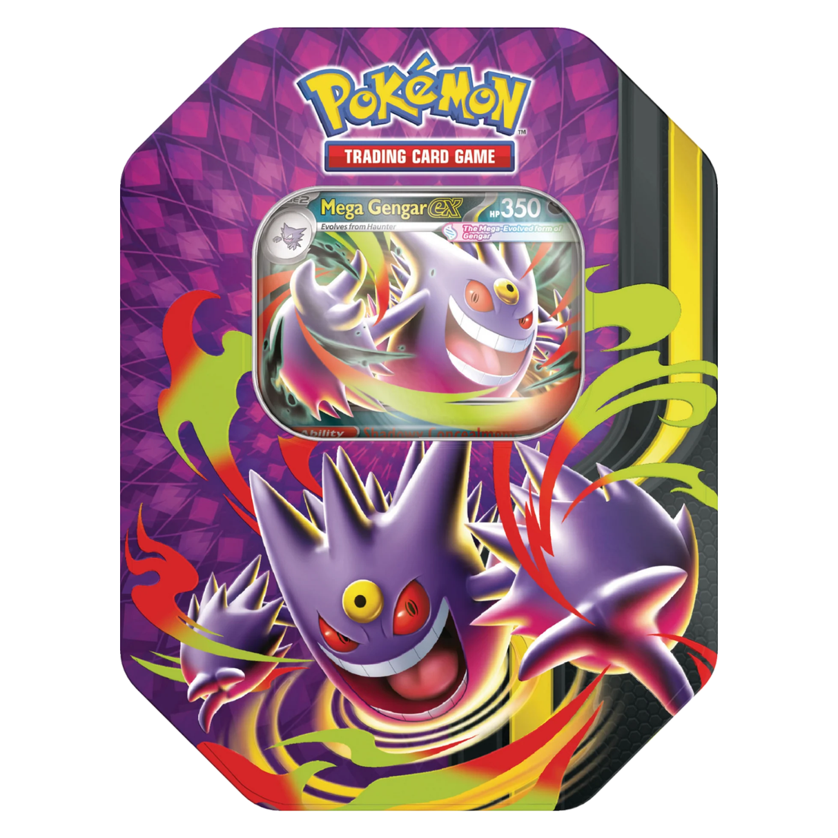 Pokemon Mega Moonlit Tins Art Set | Mega Gengar ex & Mega Clefable ex