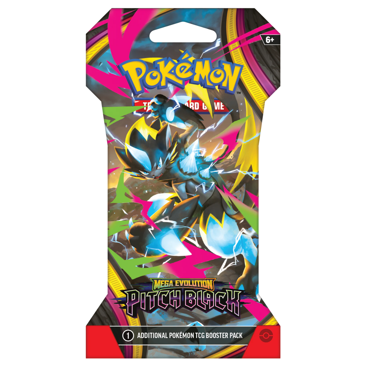 Pokemon ME5 Mega Evolution Pitch Black Art Set | 4 Sleeved Booster Packs (One of Each Artwork)