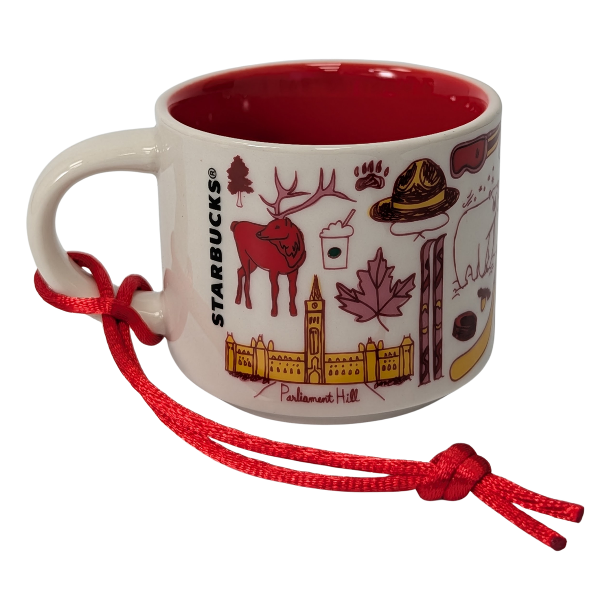 Starbucks Been There Series Canada Ceramic Demitasse Ornament, 2 Oz
