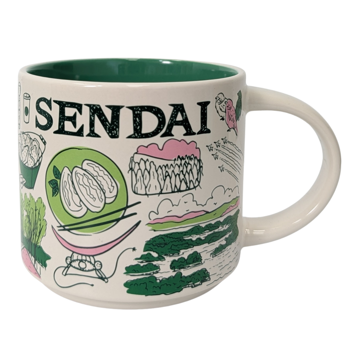 Starbucks Been There Series Sendai Ceramic Mug, 14 Oz